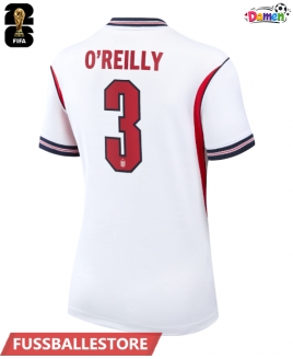 Günstige England Nico O'Reilly #3 Heimtrikot Damen WM 2026 Kurzarm